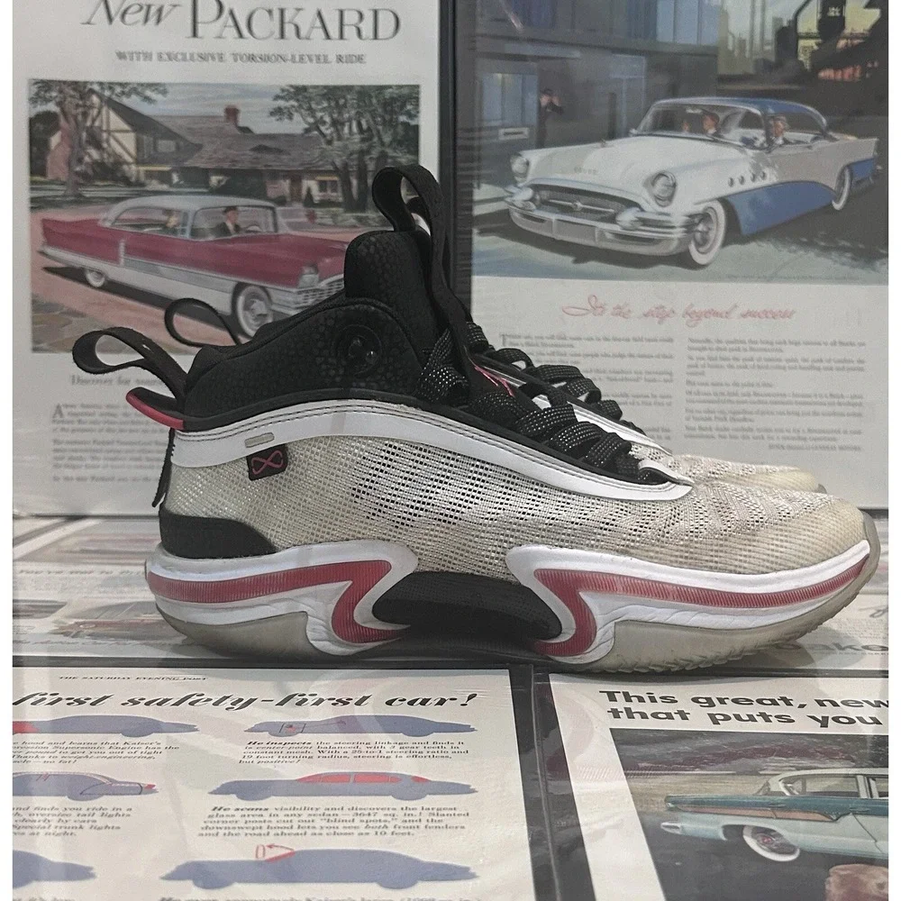 Nike Air Jordan 36 Psychic Energy Men's Size 8 White Red Black Basketball Shoes